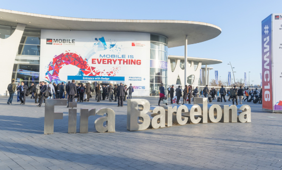 Fira de Barcelone durant le Mobile World Congress