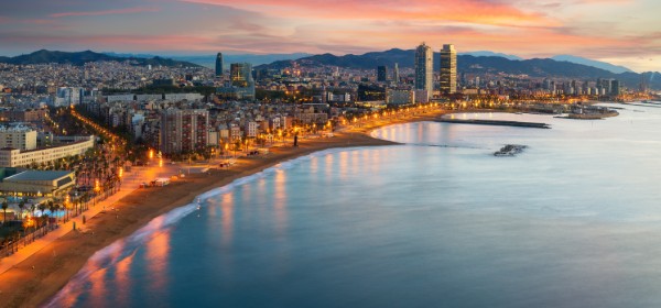 La plage Barceloneta de Barcelone